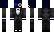 B_lue Minecraft Skin