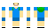 Fin the human, Adventure Time Minecraft Skin