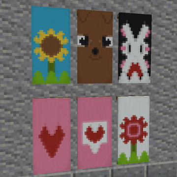 Minecraft banner patterns for cute